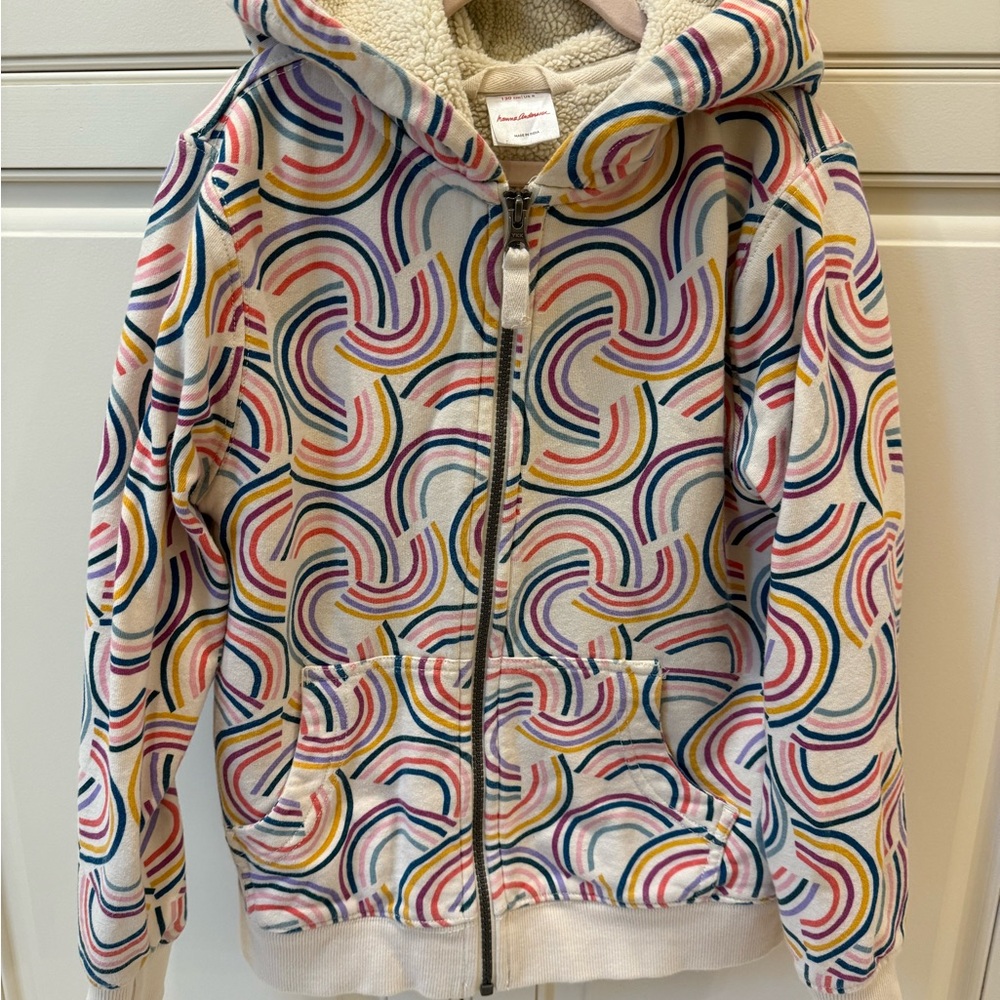 Hanna Andersson Multicolor Rainbow Hoodie
